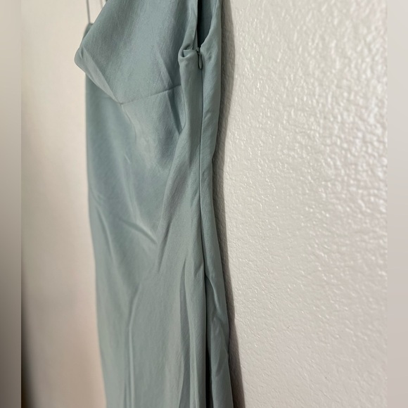 Instant Impression Sage Green Asymmetrical Midi Dress - Picture 6 of 8